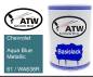 Preview: Chevrolet, Aqua Blue Metallic, 61 / WA638R: 500ml Lackdose, von ATW Autoteile West.